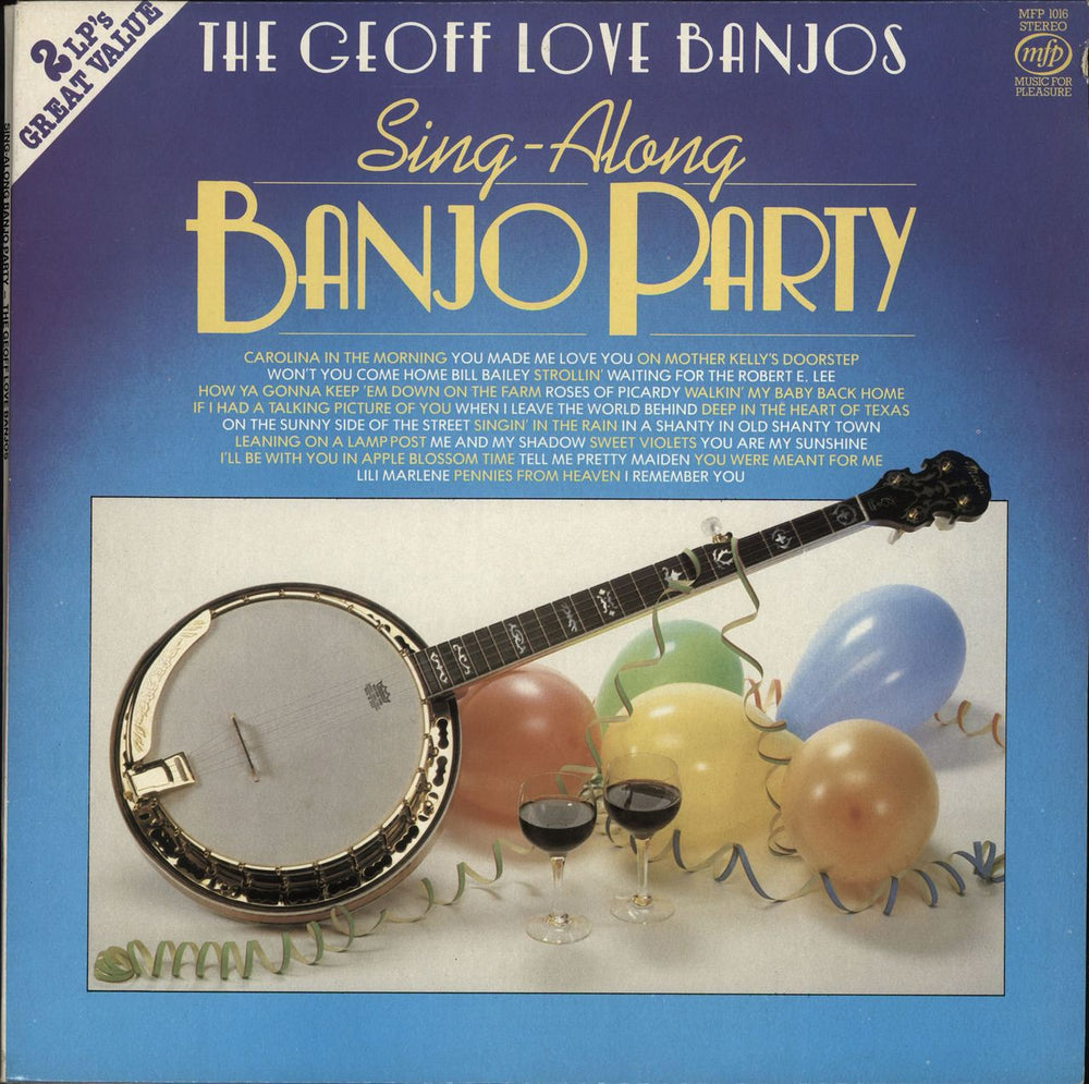 Geoff Love Sing-Along Banjo Party UK 2-LP vinyl record set (Double LP Album) MFP1016