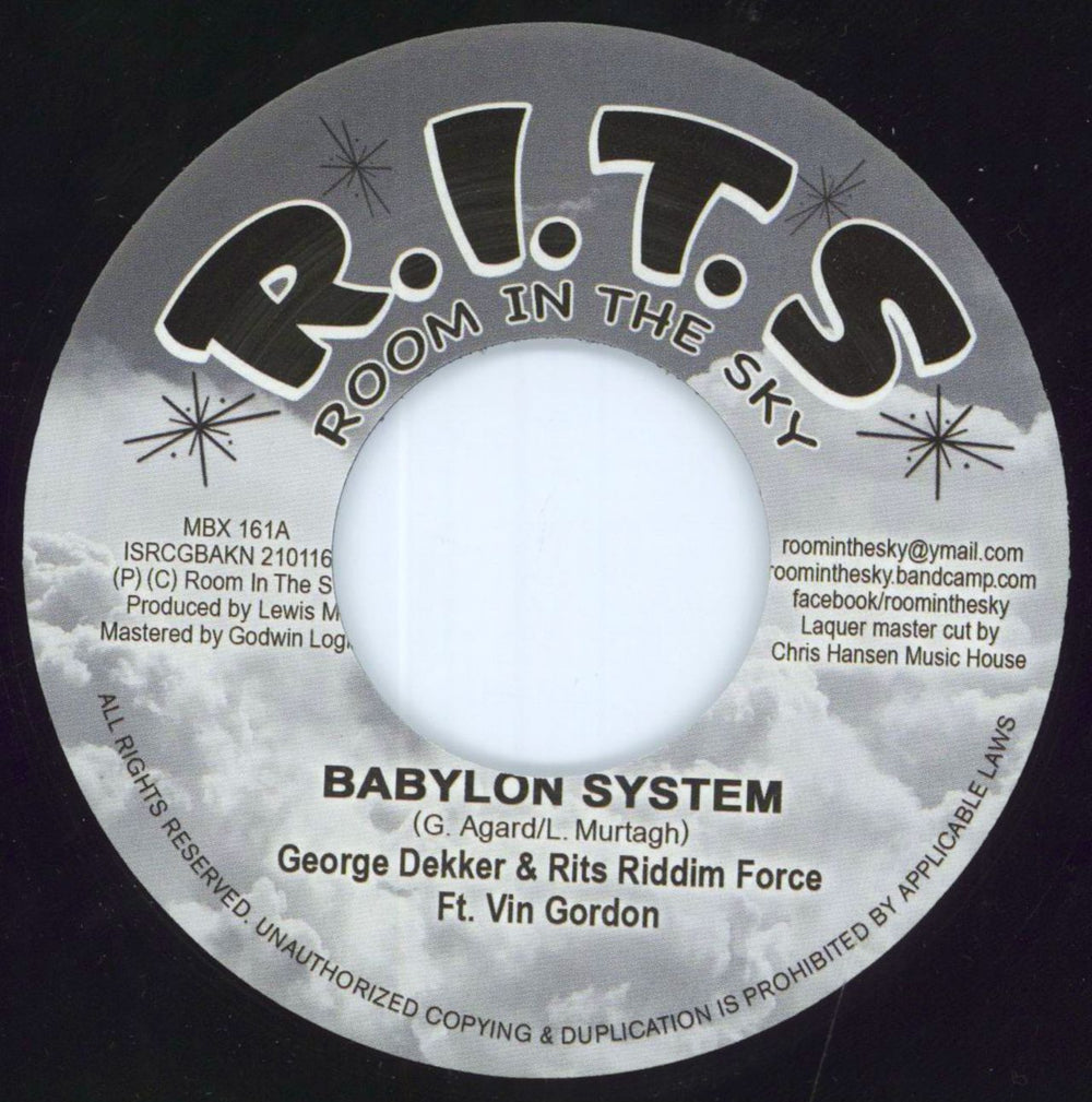 George Dekker Babylon System UK 7" vinyl single (7 inch record / 45) MBX161