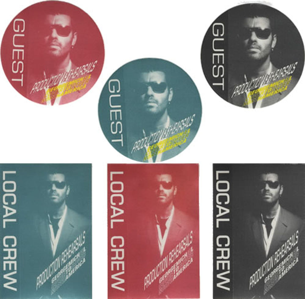 George Michael Cover To Cover: North America [Tour Passes] US Promo tour pass