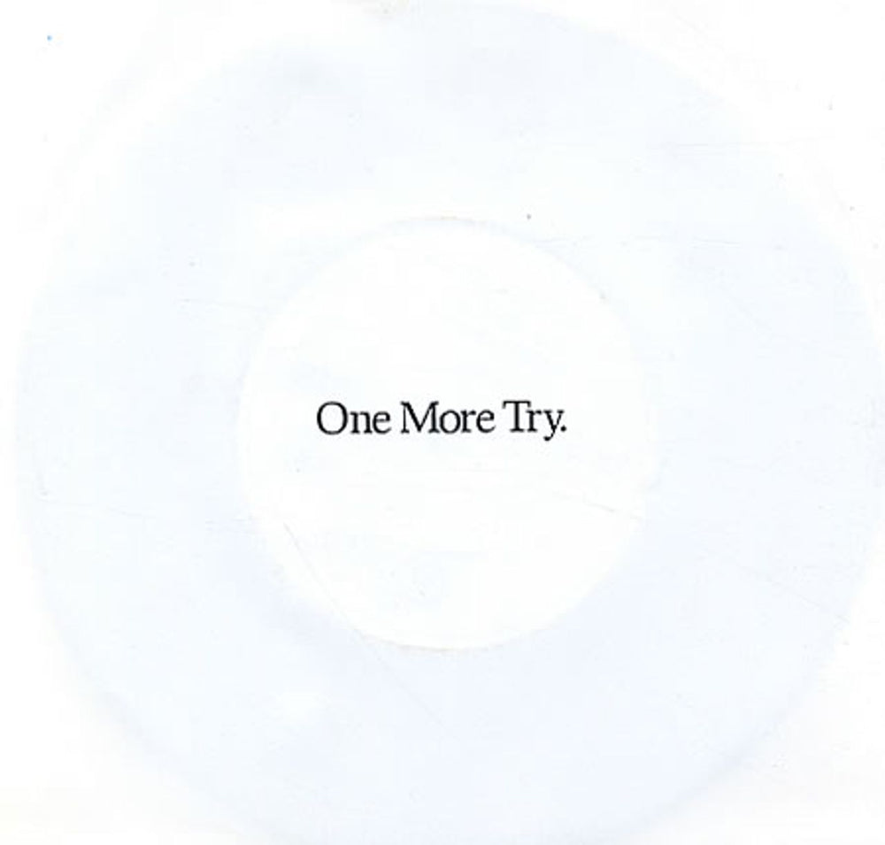 George Michael One More Try UK 7" vinyl single (7 inch record / 45) EMU5