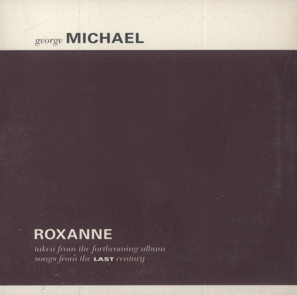 George Michael Roxanne UK Promo CD single (CD5 / 5") GM99