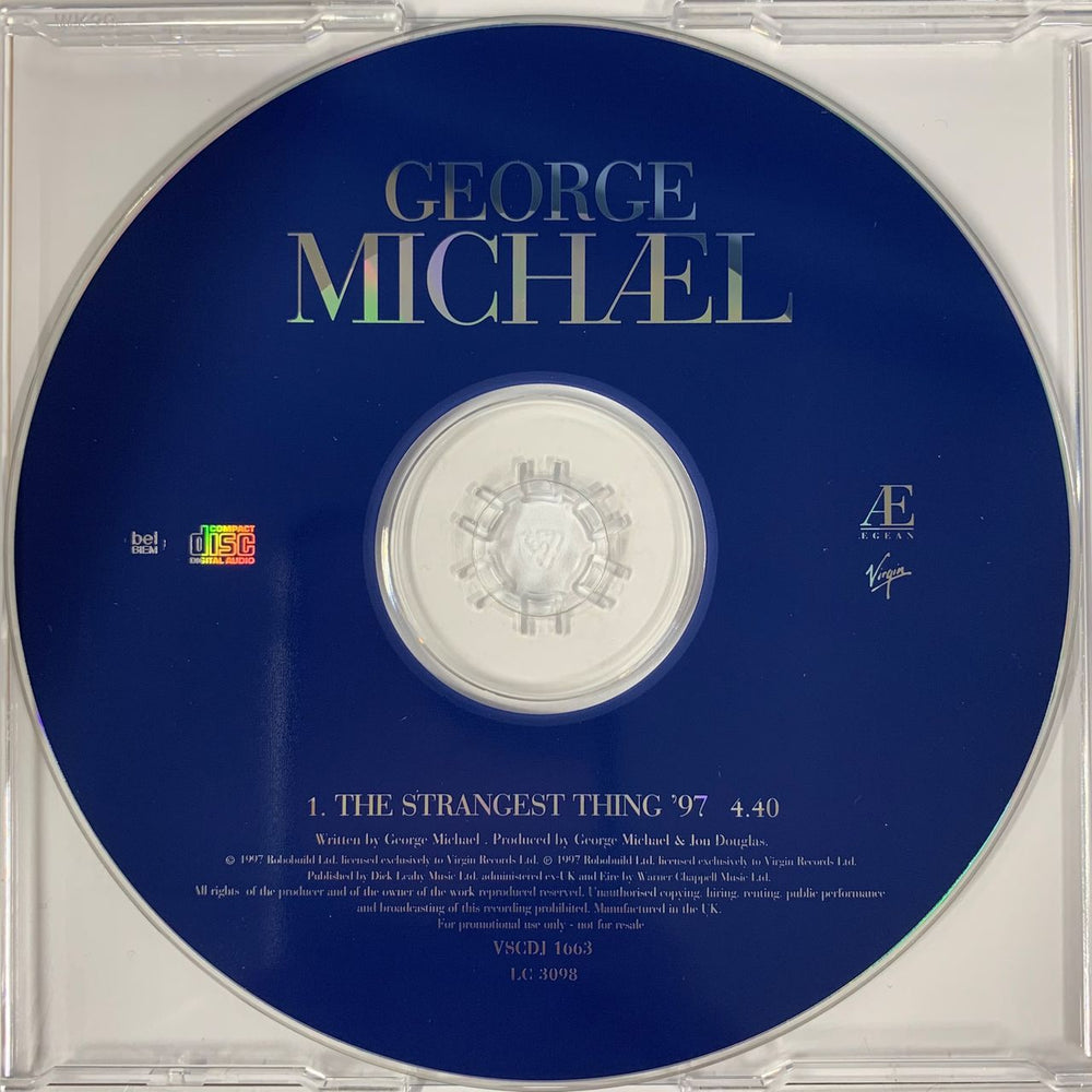 George Michael The Strangest Thing '97 UK Promo CD single (CD5 / 5") VSCDJ1663