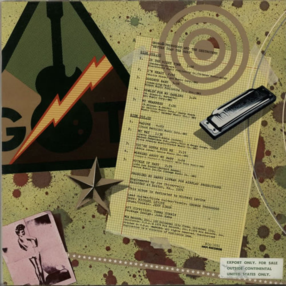 George Thorogood Better Than The Rest - Export Copy US vinyl LP album (LP record) GTHLPBE627411