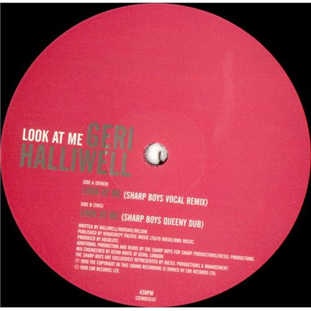 Geri Halliwell Look At Me UK Promo 12" vinyl single (12 inch record / Maxi-single) 12EMDJS542