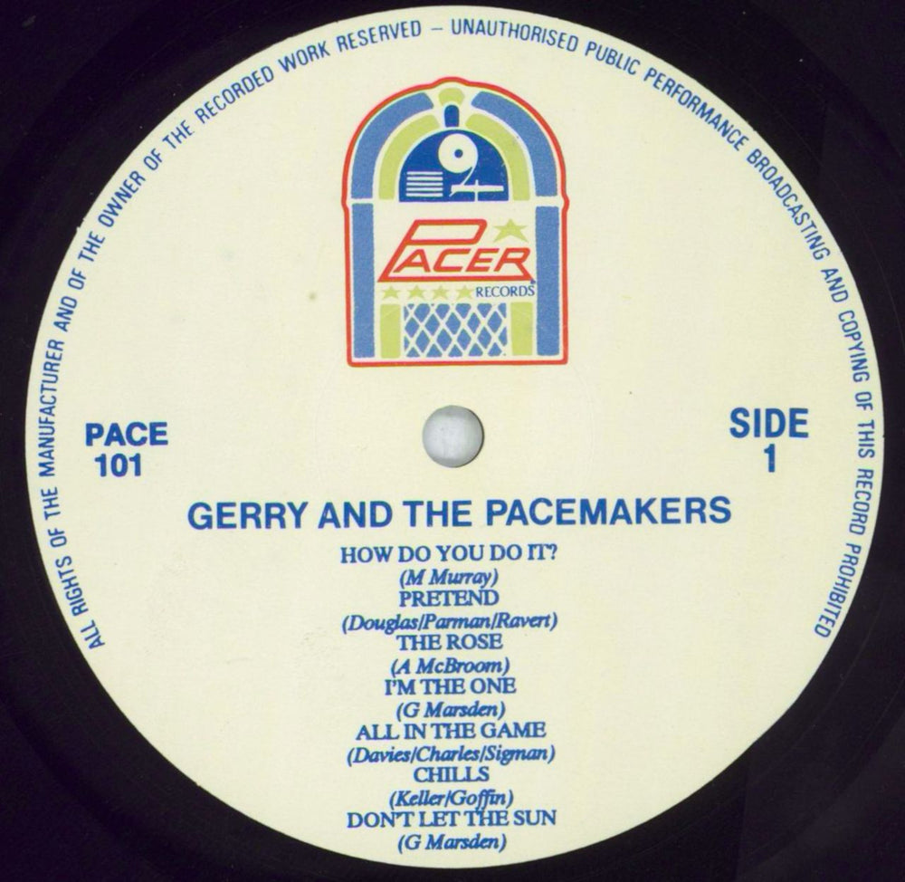 Gerry And The Pacemakers Live UK vinyl LP album (LP record) GPMLPLI821926