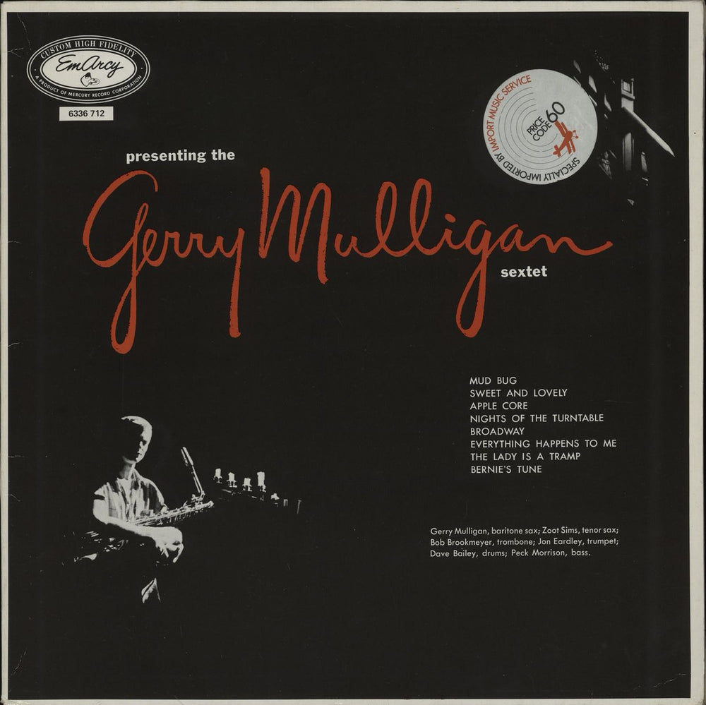 Gerry Mulligan Presenting The Gerry Mulligan Sextet Dutch vinyl LP album (LP record) 6336712