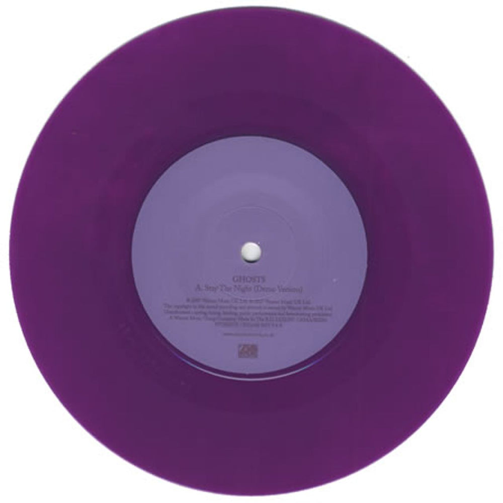 Ghosts Stay The Night- Purple Vinyl UK 7" vinyl single (7 inch record / 45) GH007ST393877