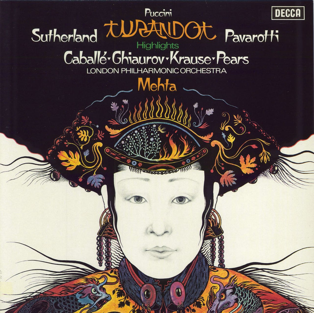 Giacomo Puccini Puccini: Turandot Highlights UK vinyl LP album (LP record) SET573