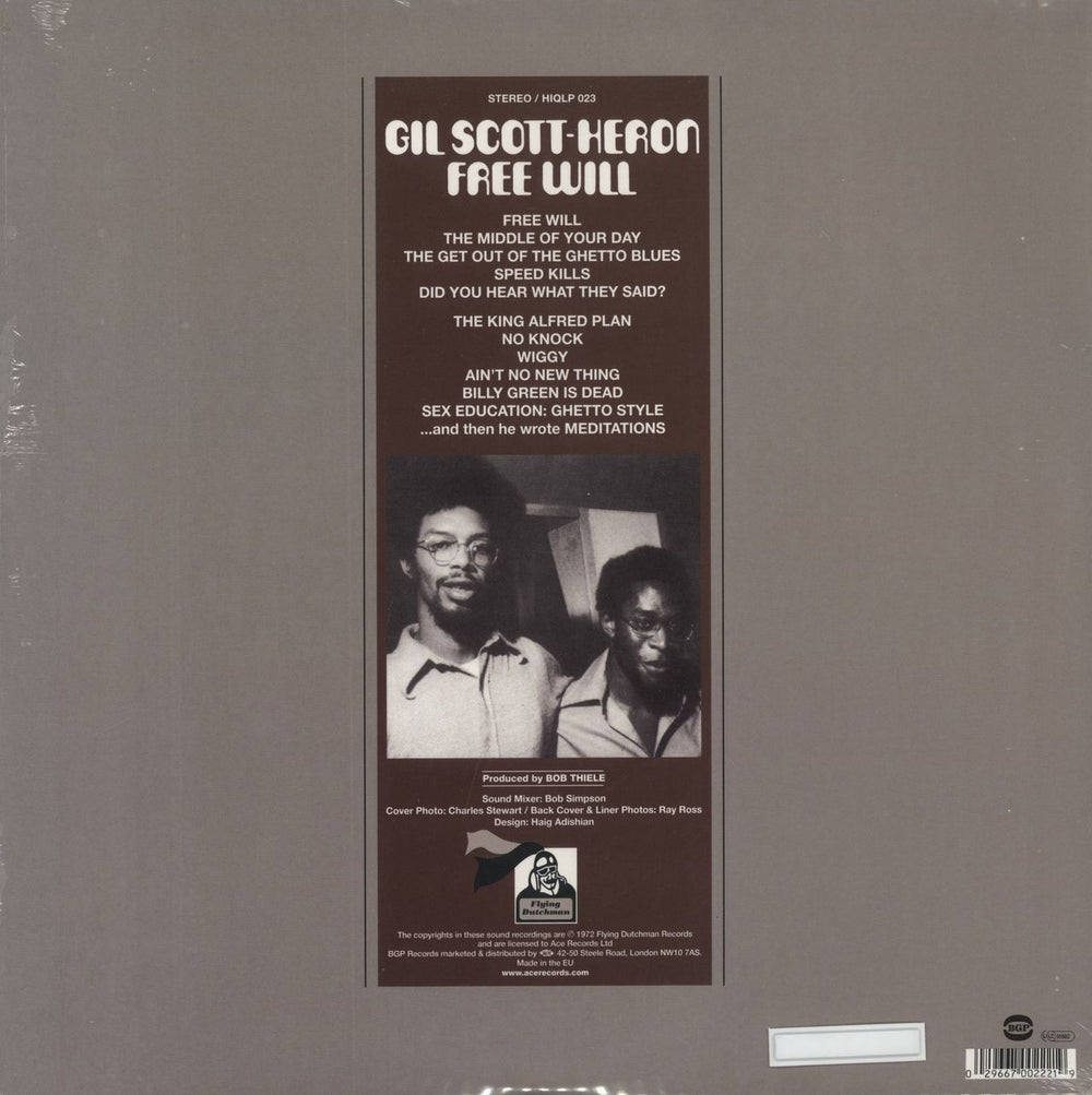 Gil Scott-Heron Free Will - Sealed UK vinyl LP album (LP record)