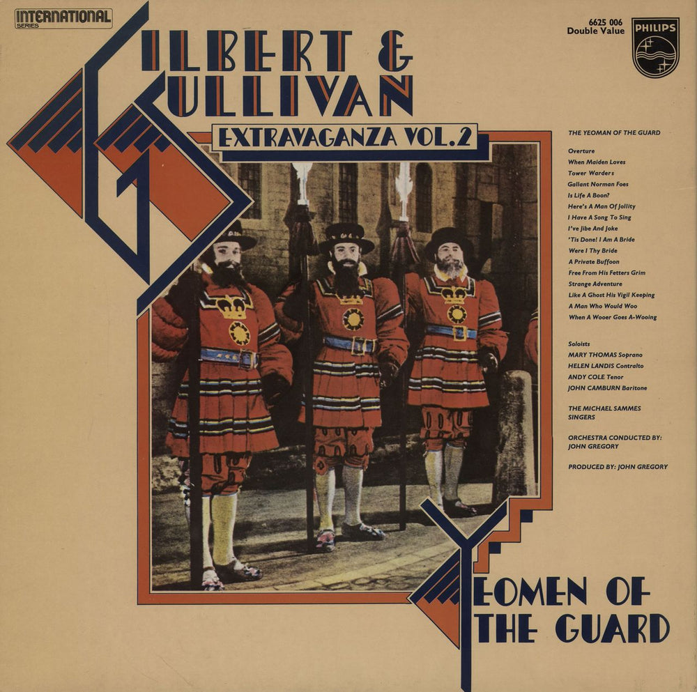 Gilbert & Sullivan Extravaganza Vol. 2 - The Gondoliers & The Yeoman Of The Guard UK 2-LP vinyl record set (Double LP Album)