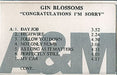 Gin Blossoms Congratulations I'm Sorry UK Promo cassette album PROMO CASSETTE