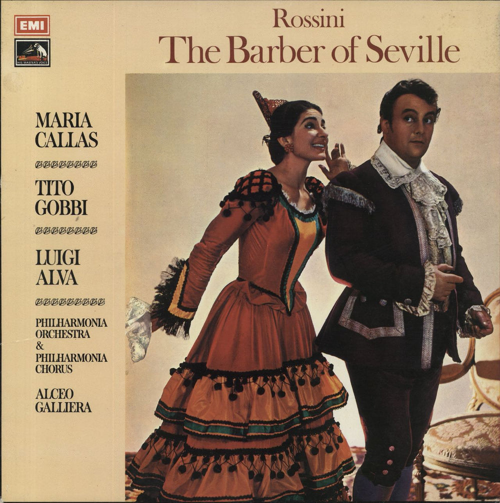 Gioacchino Rossini Rossini: The Barber of Seville UK 3-LP vinyl record set (Triple LP Album) SLS853