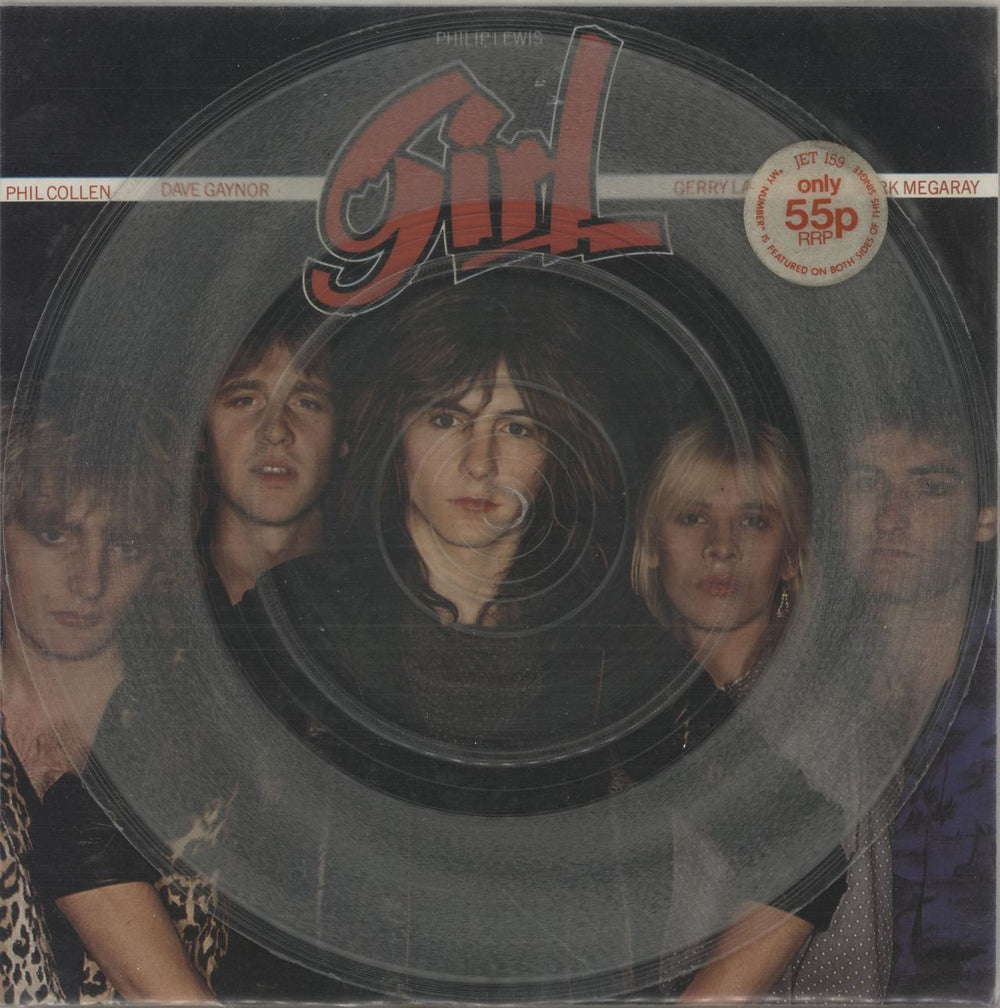 Girl My Number - Stickered UK 7" vinyl single (7 inch record / 45) JET159