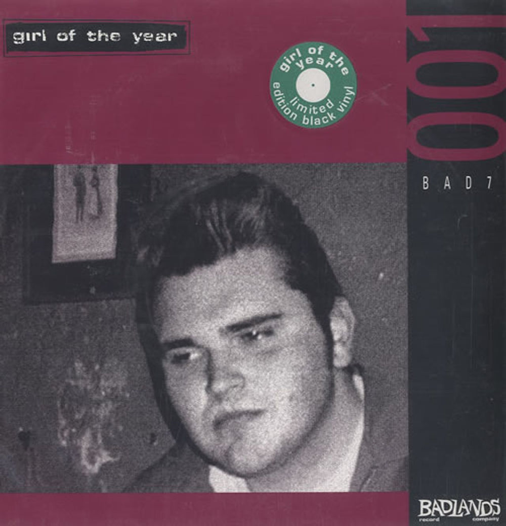 Girl Of The Year Let's Go Away For The Weekend UK 7" vinyl single (7 inch record / 45) BAD7001