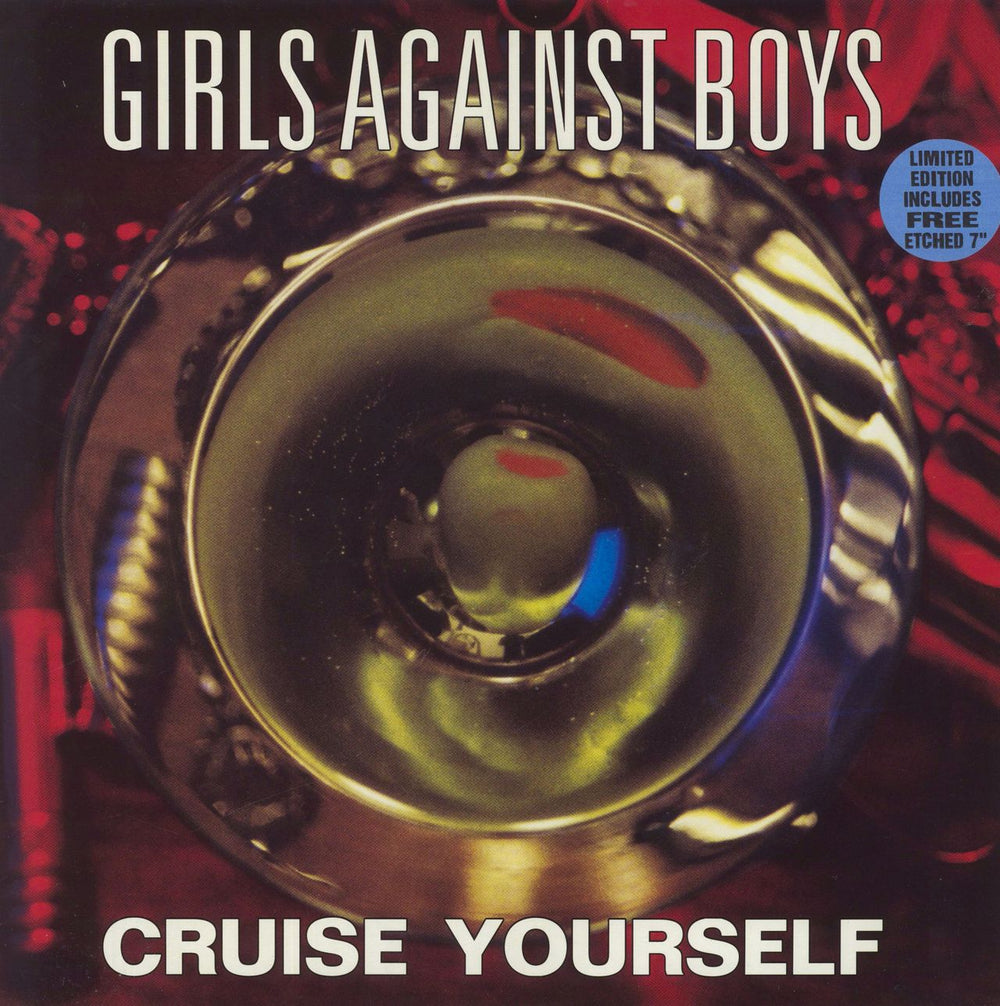 Girls Against Boys Cruise Yourself LP + 7" UK vinyl LP album (LP record) TG134