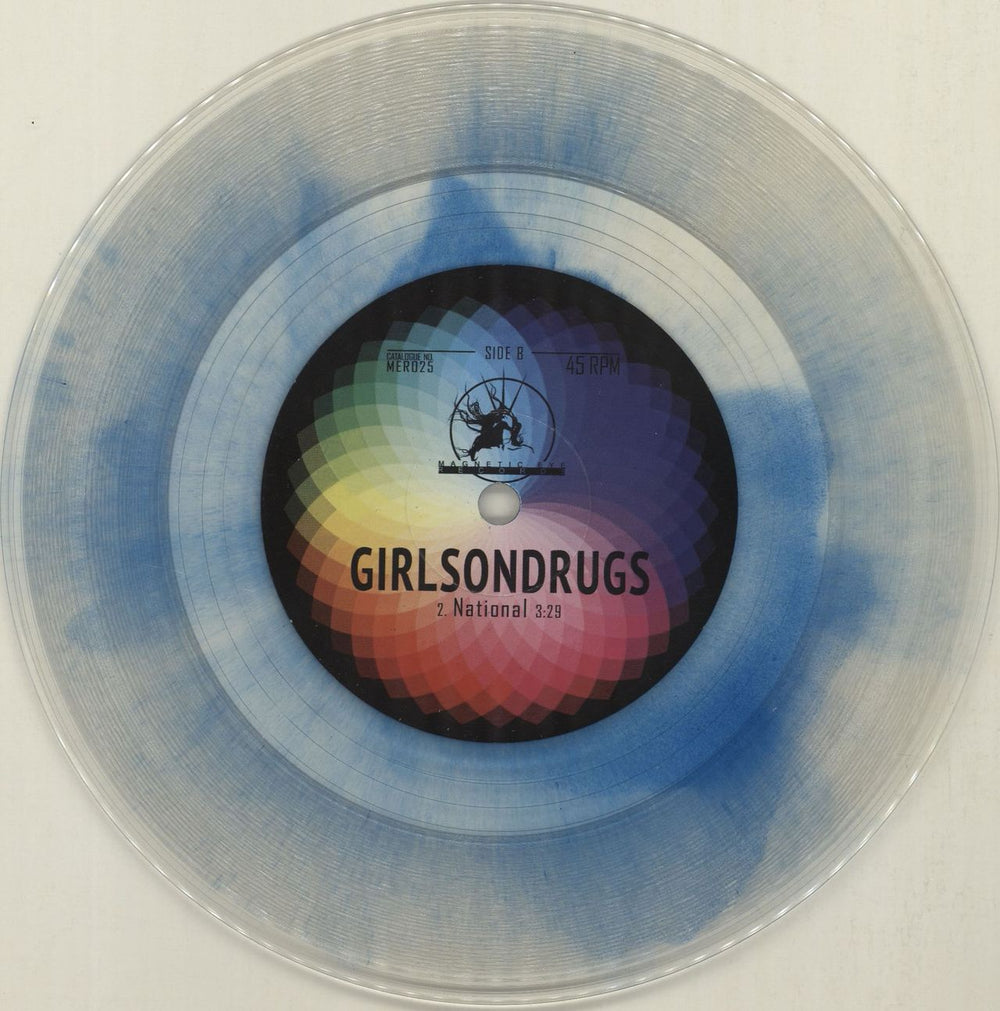 GirlsonDrugs Washd EP - Clear / Blue Vinyl US 7" vinyl single (7 inch record / 45) O5R07WA680726