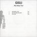 Gisli How About That UK Promo CD-R acetate CD-R ACETATE