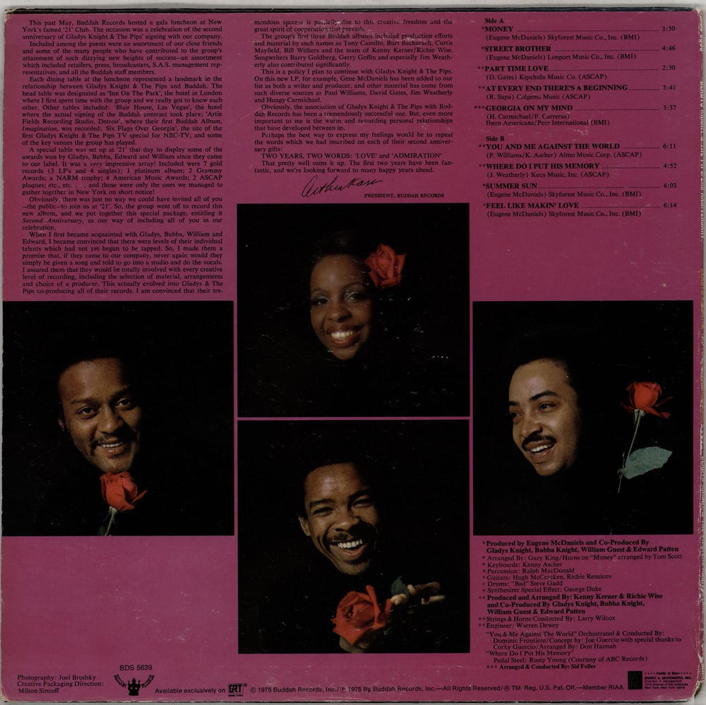 Gladys Knight & The Pips 2nd Anniversary - Complete US vinyl LP album (LP record)