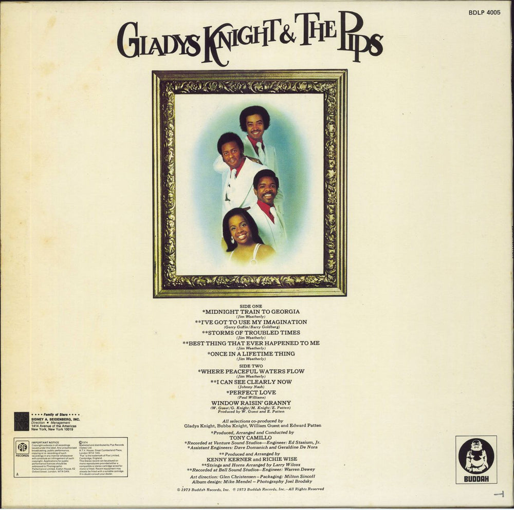 Gladys Knight & The Pips Imagination UK vinyl LP album (LP record)