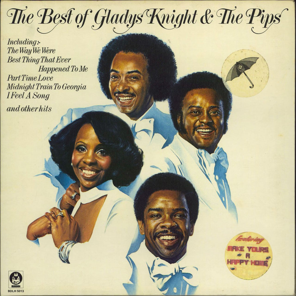 Gladys Knight & The Pips The Best Of Gladys Knight & The Pips - Stickered Sleeve UK vinyl LP album (LP record) BDLH5013