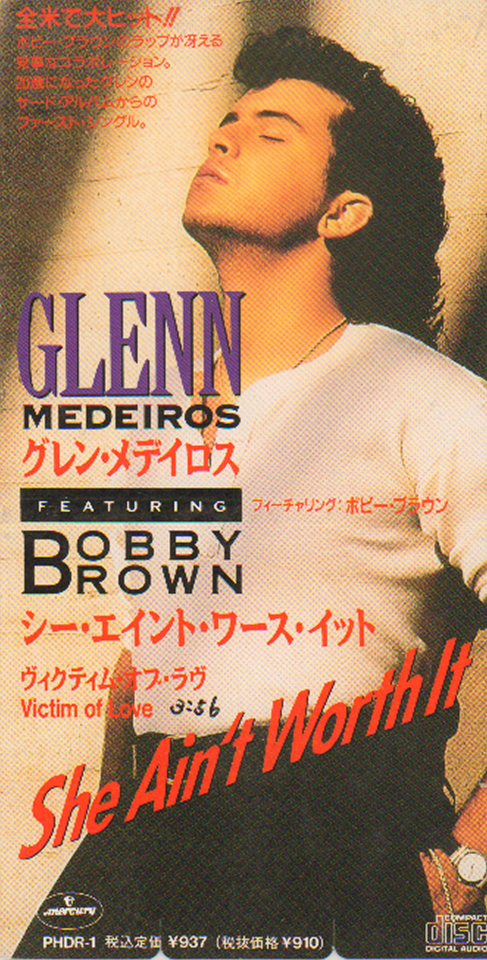 Glenn Medeiros She Ain't Worth It Japanese 3" CD single (CD3) PHDR-1