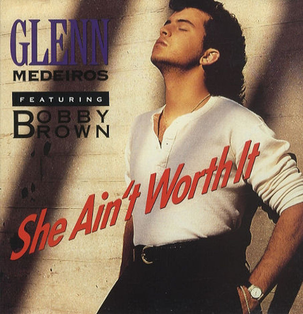 Glenn Medeiros She Ain't Worth It UK 12" vinyl single (12 inch record / Maxi-single) LONX265