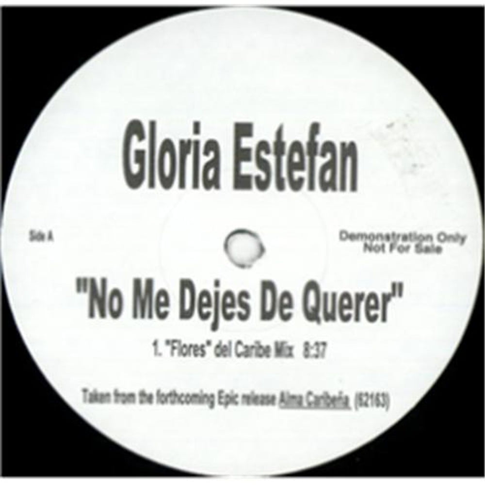 Gloria Estefan No Me Dejes De Querer US Promo 12" vinyl single (12 inch record / Maxi-single) GLORIA