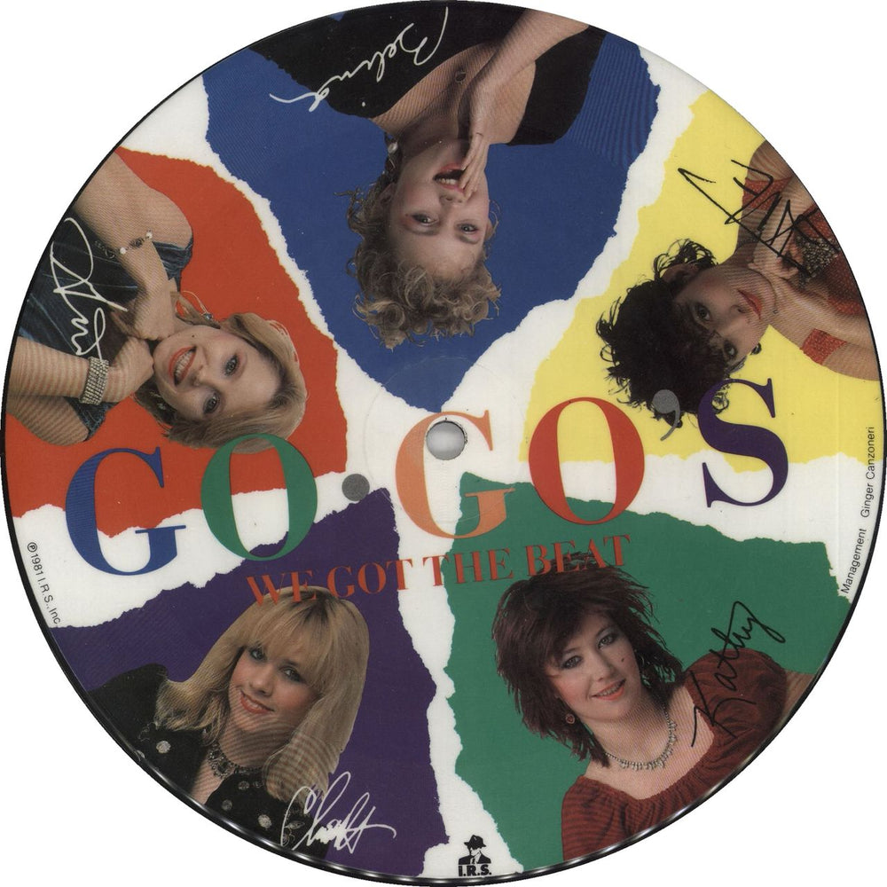 Go-Go's We Got The Beat US Promo 7" vinyl picture disc (7 inch picture disc single) IR8001