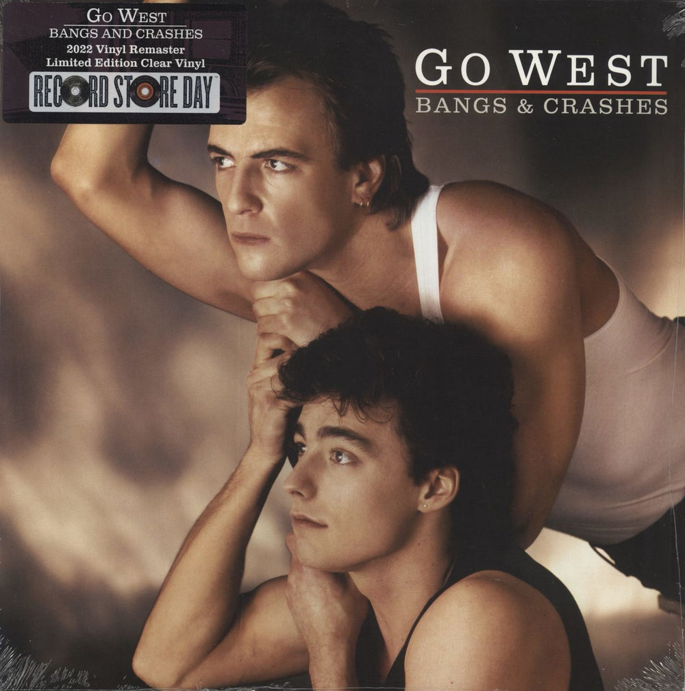 Go West Bangs & Crashes: Remastered - RSD22 - Clear Vinyl - Sealed UK 2-LP vinyl record set (Double LP Album) CHRDR1495