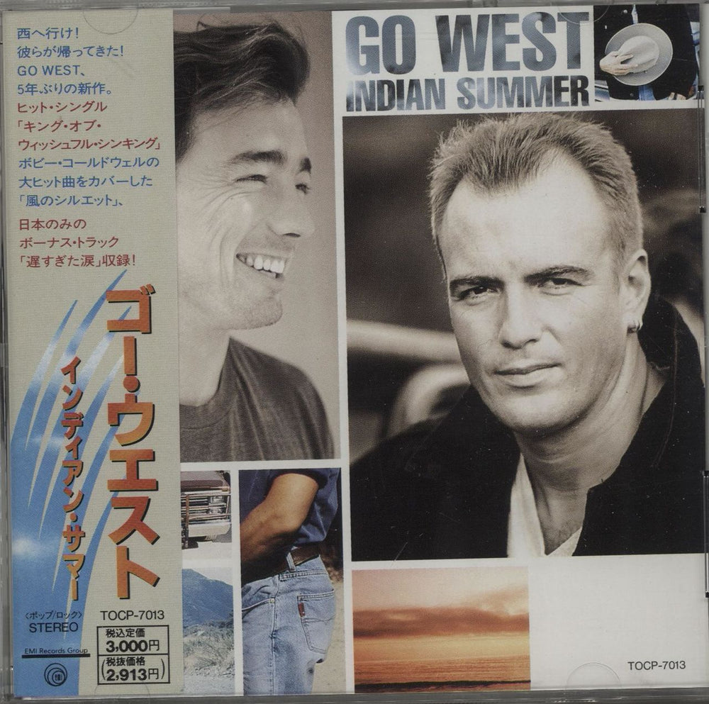 Go West Indian Summer Japanese Promo CD album (CDLP) TOCP-7013