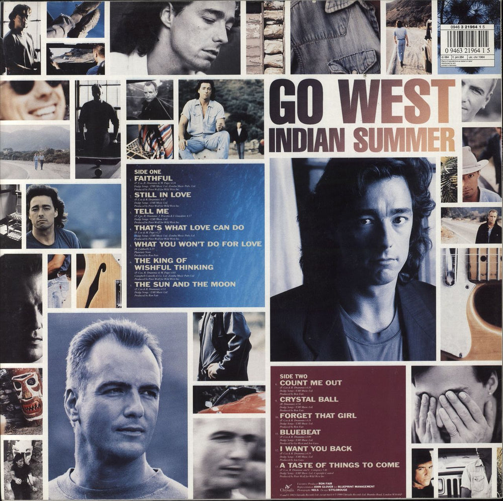 Go West Indian Summer UK vinyl LP album (LP record)