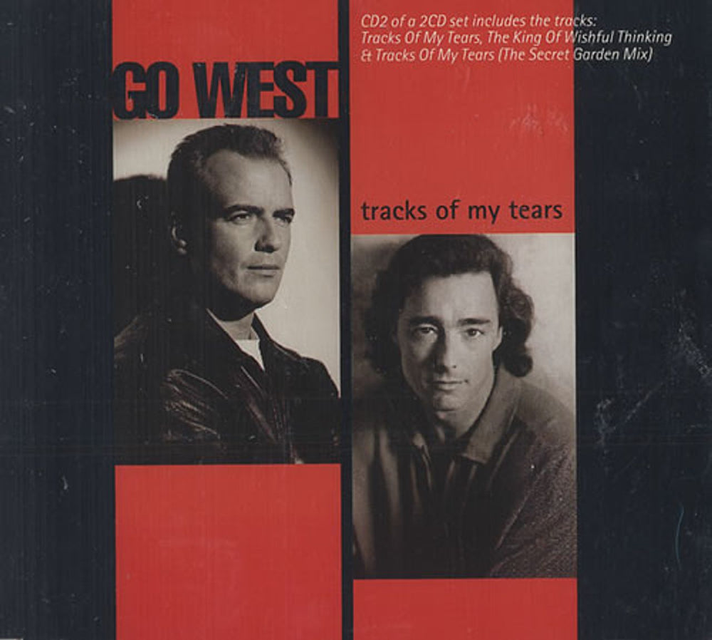 Go West Tracks Of My Tears - CD2 UK CD single (CD5 / 5") CDGOW12