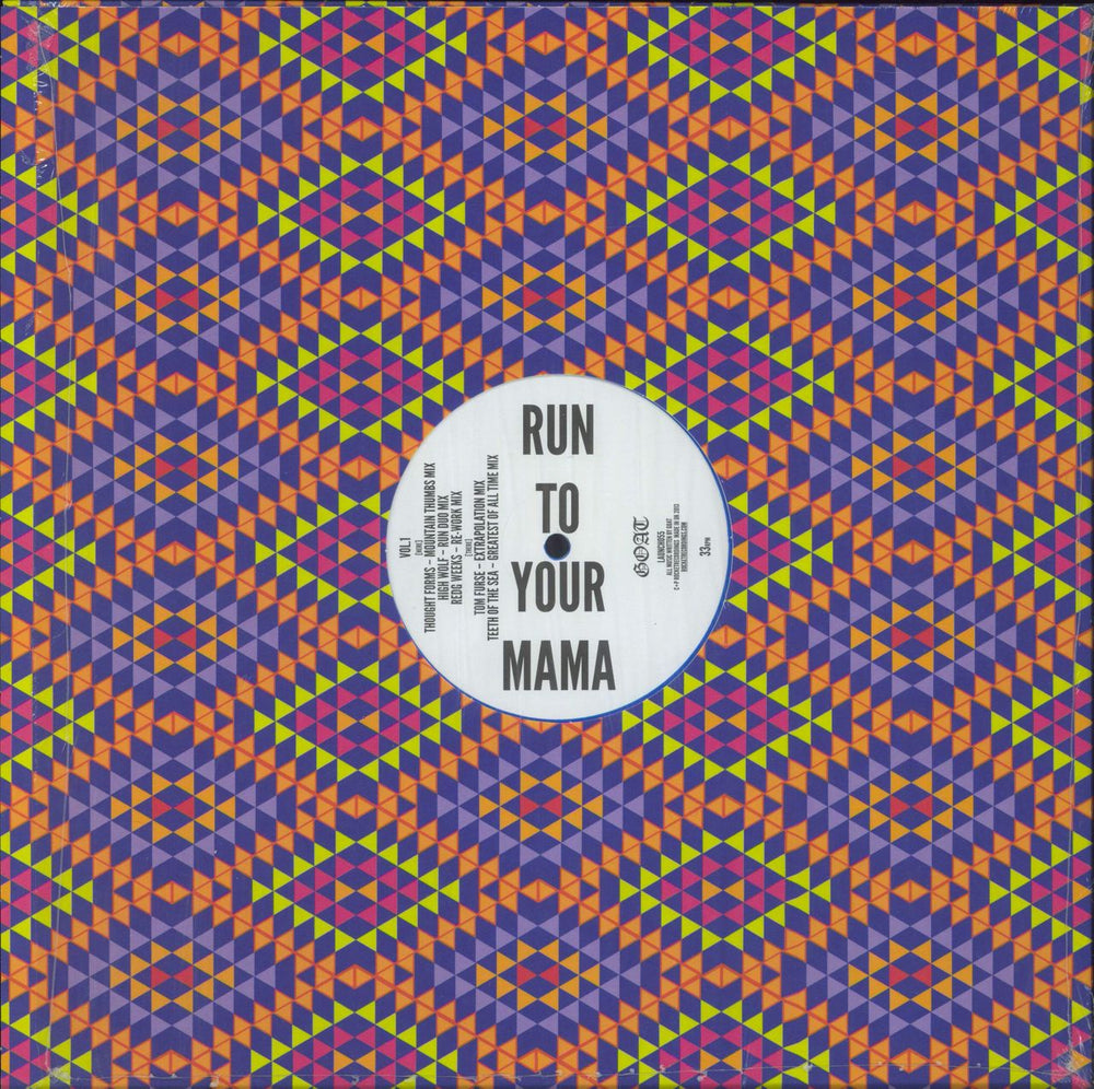 Goat (Swedish) Run To Your Mama Remixes Vol. 1 - Blue Vinyl - Shrink Swedish vinyl LP album (LP record) 5055300373014