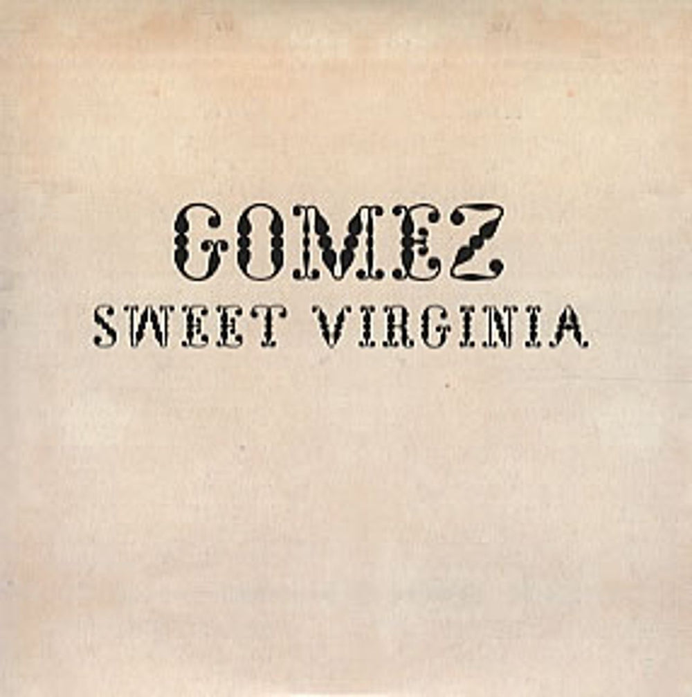 Gomez Sweet Virginia UK Promo CD single (CD5 / 5") HUTCDP179