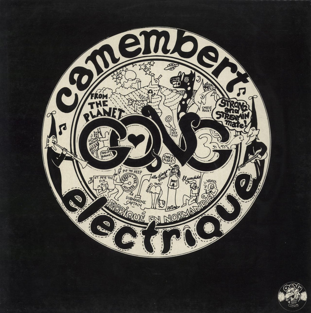 Gong Camembert Electrique UK vinyl LP album (LP record) CRM 2003