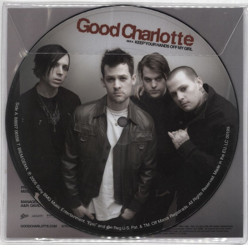 Good Charlotte Keep Your Hands Off My Girl UK 7" vinyl picture disc (7 inch picture disc single) GHL7PKE392087