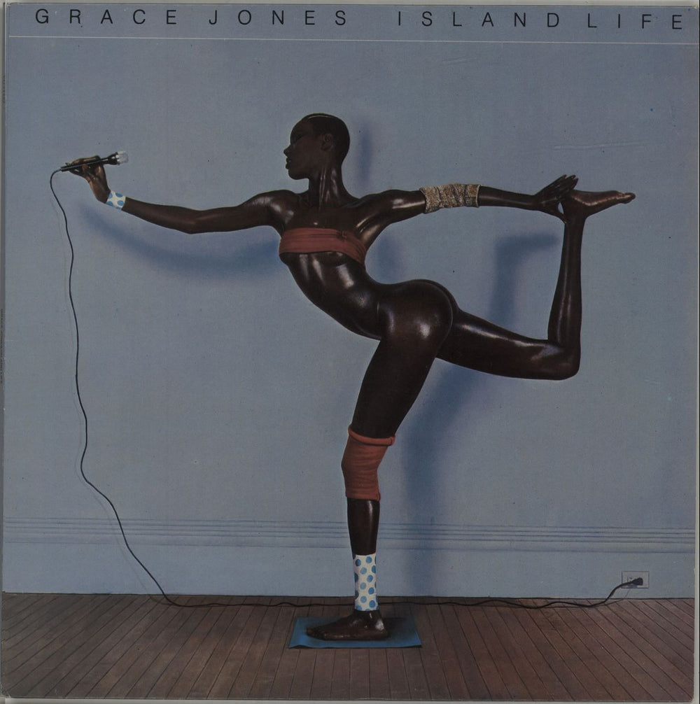 Grace Jones Island Life Greek vinyl LP album (LP record) VG71422