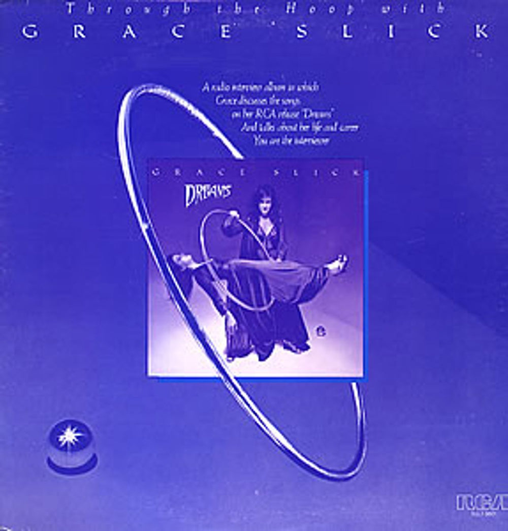 Grace Slick Through The Hoop US Promo vinyl LP album (LP record) DJL1-3601