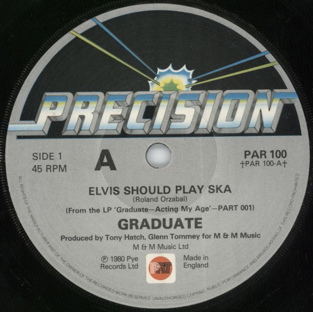 Graduate Elvis Should Play Ska + P/s UK 7" vinyl single (7 inch record / 45) GDT07EL27757