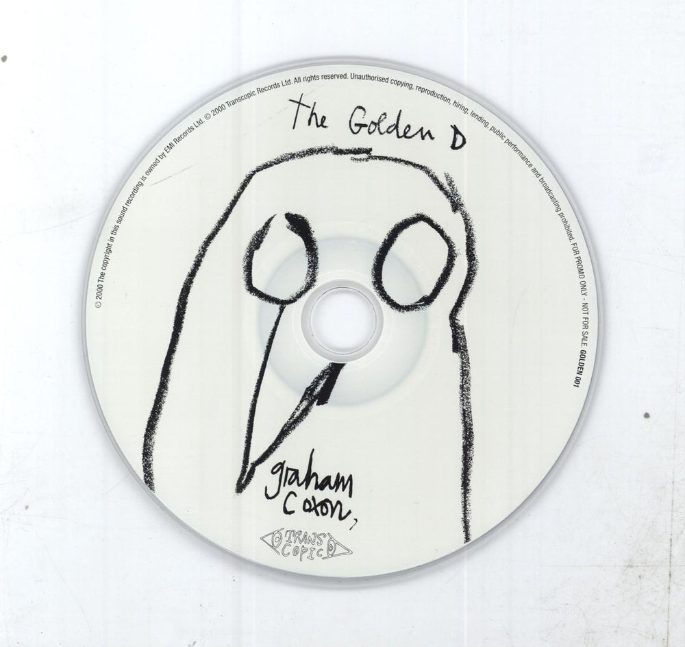 Graham Coxon The Golden D UK Promo CD album (CDLP)