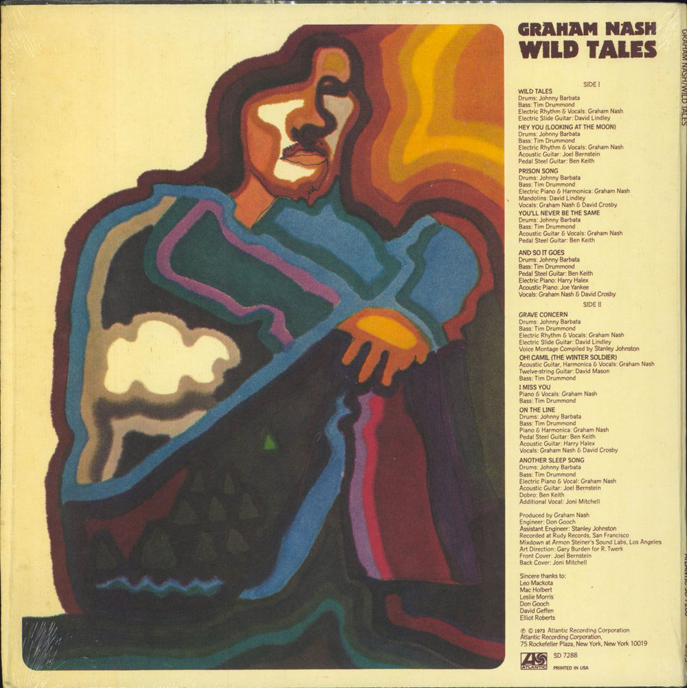 Graham Nash Wild Tales - shrink US vinyl LP album (LP record)