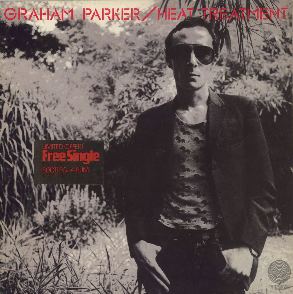 Graham Parker Heat Treatment + Single UK vinyl LP album (LP record) 6360137