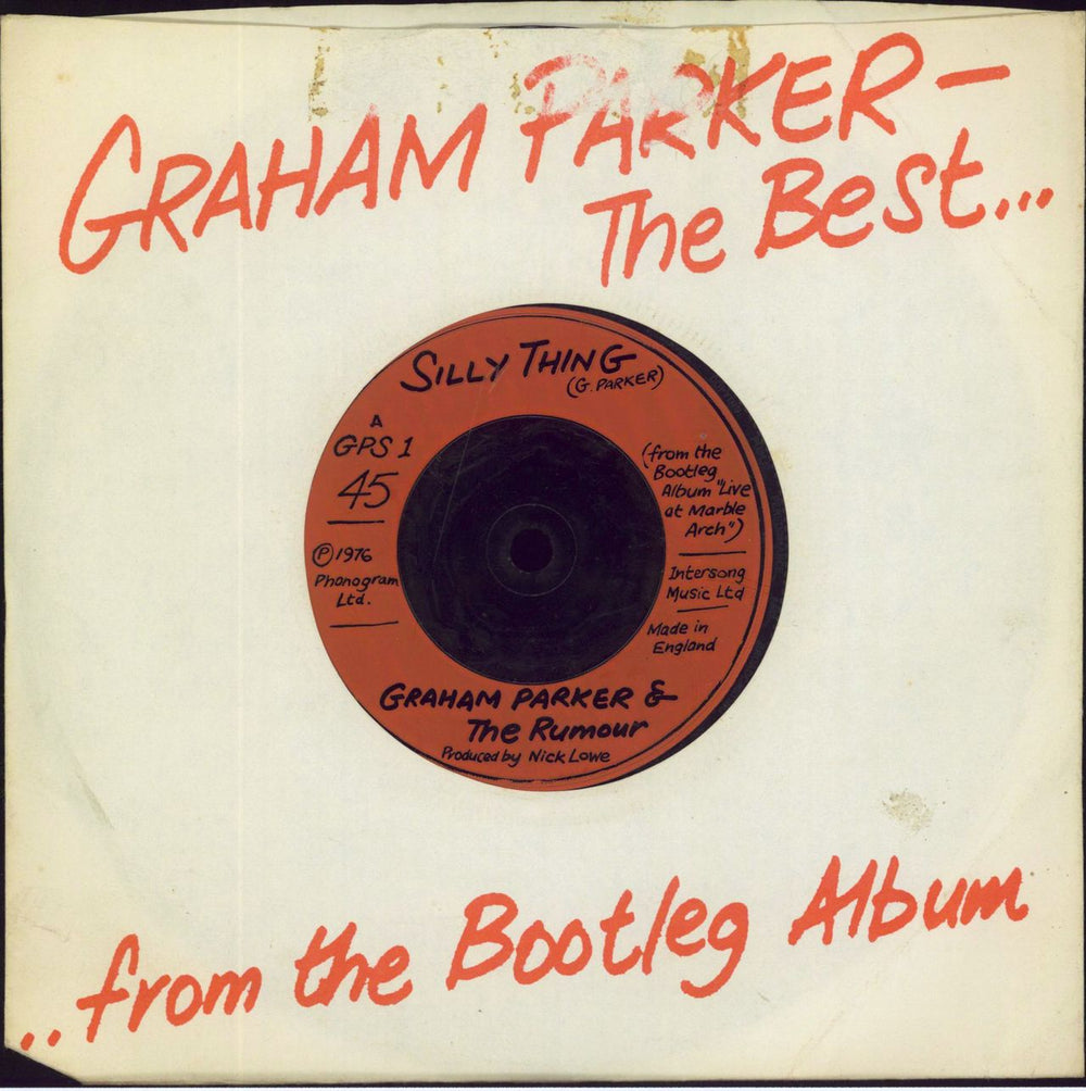 Graham Parker Heat Treatment + Single UK vinyl LP album (LP record)