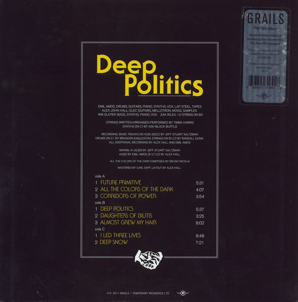 Grails Deep Politics US 2-LP vinyl record set (Double LP Album) 656605316918