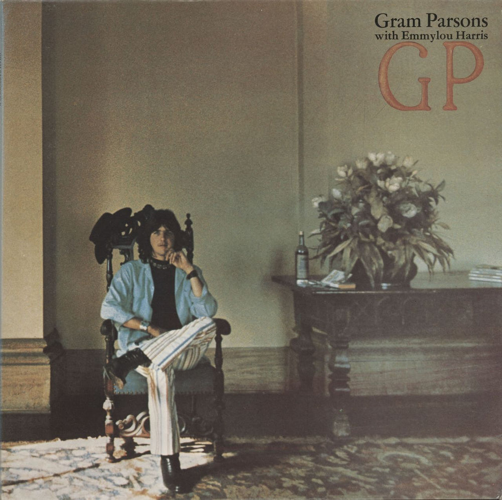 Gram Parsons G.P. - 2nd UK vinyl LP album (LP record) K44228