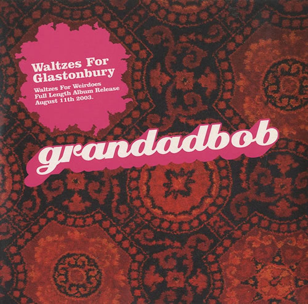 Grandadbob Waltzes For Glastonbury UK Promo CD single (CD5 / 5") GLAST01