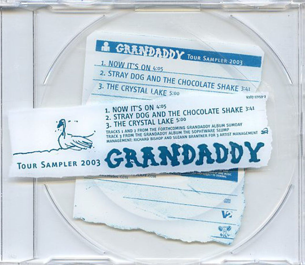 Grandaddy Tour Sampler 2003 US Promo CD single (CD5 / 5") GNYC5TO259591