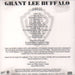 Grant Lee Buffalo Jubilee US Promo CD album (CDLP) 46879-PRE