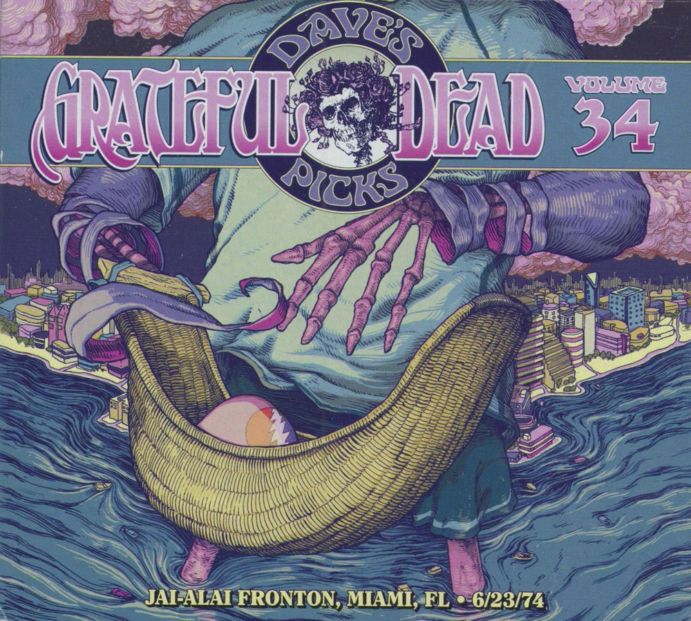 Grateful Dead Dave's Picks Volume 34: Jai-Alai Fronton, Miami, Fl 6/23/74 + Dave's Picks 2020 Bonus Disc US 3-CD album set (Triple CD) R2607314