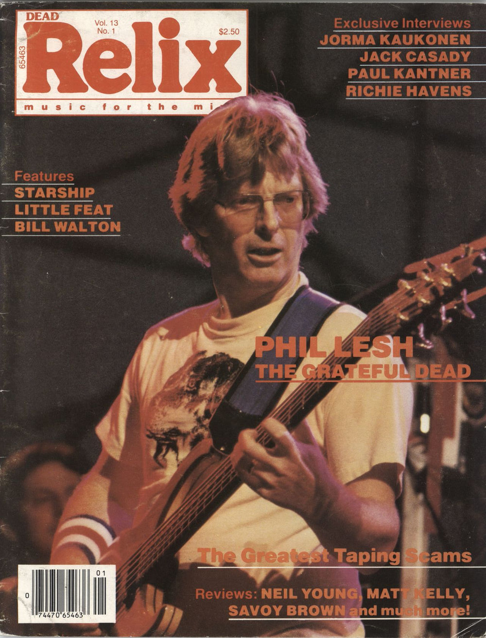 Grateful Dead Dead Relix - Vol. 13 No. 1 US magazine FEBRUARY 1986